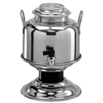 JOLLY - Contenitore per Olio in acciaio inox con rubinetto - 5 Lt Jolly Argento