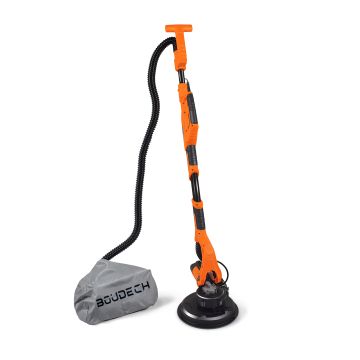 Levigatrice orbitale a giraffa 750w, sistema di aspirazione automatico Boudech Arancione