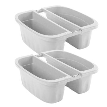 Klunia 40 - Set Di 2 Balconiere Doppie Da 40Cm Con Agganci Regolabili E Riserva D'Acqua Frankystar 