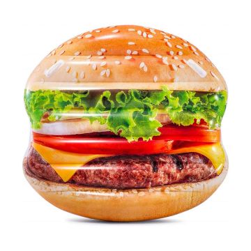 Intex Hamburger - Isola galleggiante gonfiabile a forma di hamburger 145x142 cm Intex Multicolore