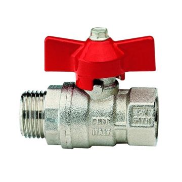 Set di 4 valvole sfera M.F. Ø 1" Boudech Grigio 50%
