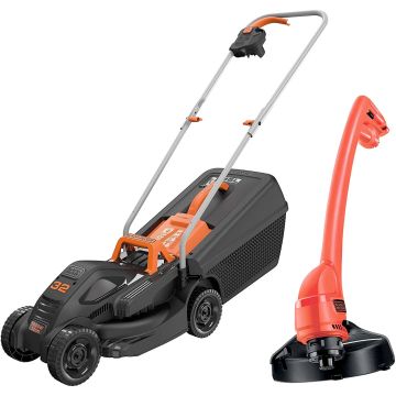 Black&Decker Tosaerba 1000W + Tagliabordi Elettrico 250W Black&Decker Rosso