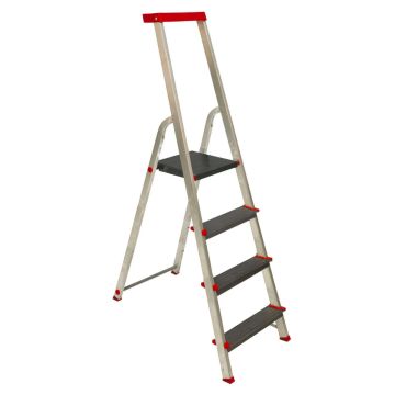 Scala Alluminio Step Up 131 Black Gradini 4 Boudech Nero