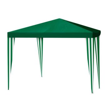 Tropicana - Gazebo 3x4 m con telo sui sostegni colore bianco/verde Gdlc Multicolore