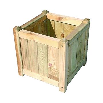DIAMANTE - Fioriera da giardino in legno di pino impregnato - 40x40cm Frankystar Pino