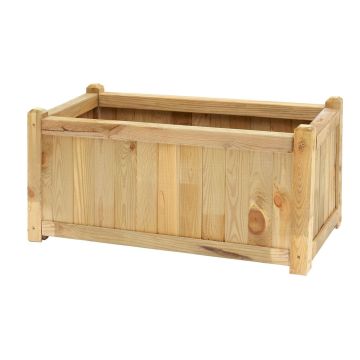 DIAMANTE - Fioriera da giardino in legno di pino impregnato - 80x40cm Frankystar Pino