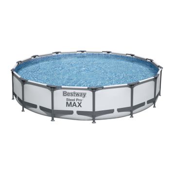 Bestway Piscina fuori terra rotonda 427x84 cm Bestway Grigio 10%