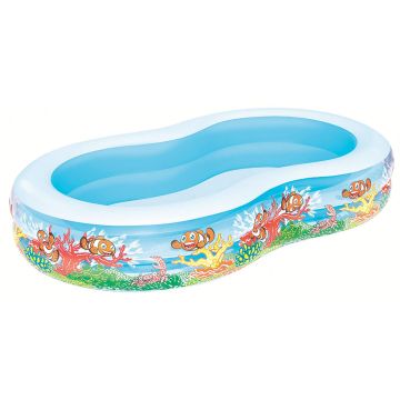 Bestway Piscina gonfiabile per bambini ovale 274x157xH46 cm Bestway Azzurro
