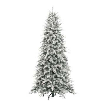 Artik - Albero di Natale Innevato in PE e PVC Ø154x240H cm, 2436 Punte Frankystar Verde