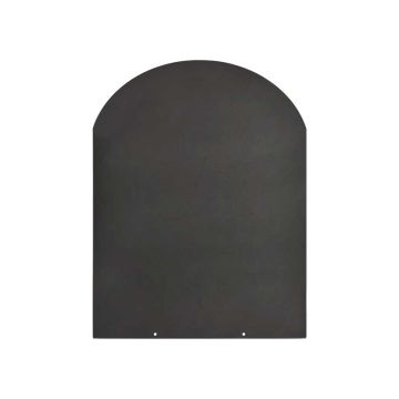 Pedana salvapavimento sotto stufa a legna e pellet in acciaio 90x80 cm Divina Fire Nero