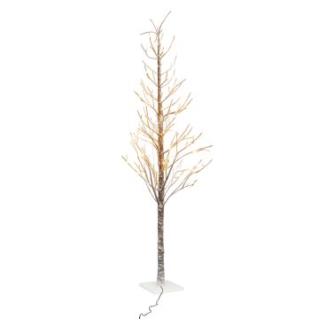 Gemini - Albero di Natale Spoglio Innevato H150 cm con 186 Luci LED Frankystar Verde