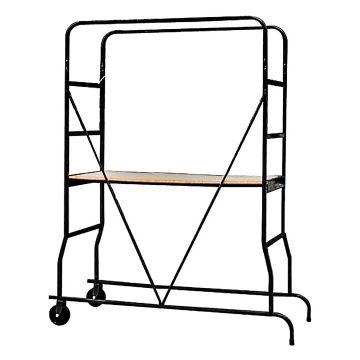 Ponteggio Multiuso Altezza Di Lavoro 1,75 M Piano 145 X 60 Cm Boudech Nero