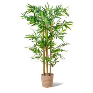 Bamboo - Pianta artificiale in vaso H120 cm Frankystar Verde