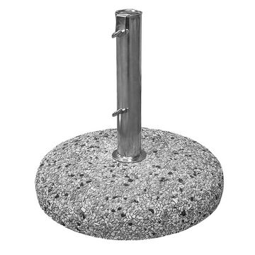 Base per ombrellone tonda in cemento 25 Kg Frankystar Grigio 30%