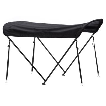 BONNY - Bimini/Tendalino parasole con struttura nera opaca - per barche in vetroresina Boudech 