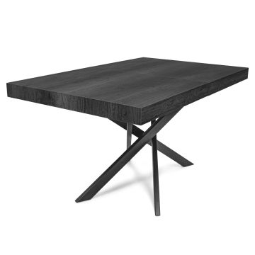 Figaro - Tavolo da pranzo allungabile con gambe incrociate 140(220)x90 cm Frankystar 