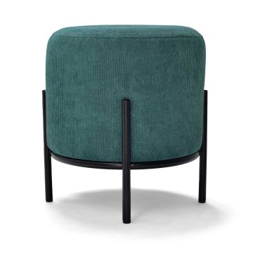 BONN VELVET - Pouf piccolo tondo in velluto a coste Frankystar 
