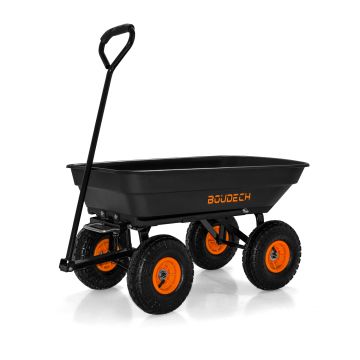 Carrello da rimorchio ribaltabile 250Kg Boudech Nero