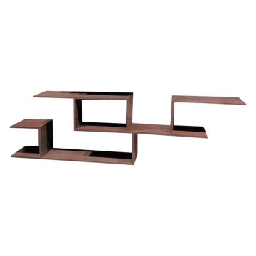 Daniel - Mensole di design, scaffale a parete in legno melaminico 218x30xH62 cm, diversi colori Frankystar 