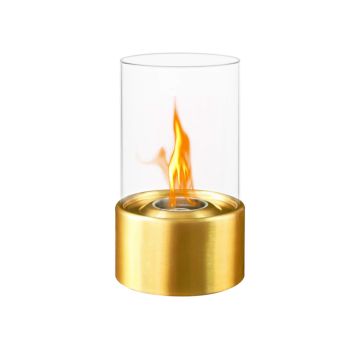 Marsiglia - Camino a bioetanolo da tavolo per interni ed esterni ø16 x H27 cm Divina Fire 