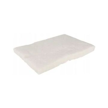 Lana in fibra di ceramica per ricambio bruciatore camino a bioetanolo 30x20xH2,5 cm Divina Fire Bianco