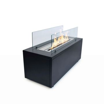 Caravaggio - Camino a bioetanolo da terra per interno ed esterno 100x40xH40 cm Divina Fire 