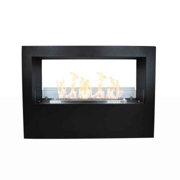 Giotto - Camino a bioetanolo da terra per interno ed esterno 100x30xH70 cm Divina Fire 