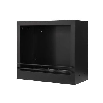 Camino a bioetanolo da incasso o a libera installazione 58x28xH52 cm Divina Fire Nero