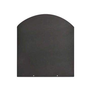 Pedana salvapavimento sotto stufa a legna e pellet in acciaio 100x90 cm Divina Fire Nero