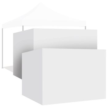 Set 4 Teli Laterali Per Gazebo 3X3M Con Velcro Frankystar Bianco
