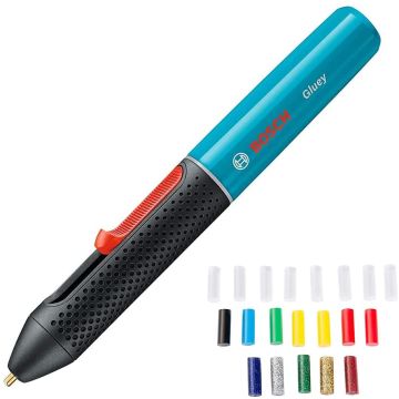 Penna incollatrice Bosch Gluey Lagoon Blue + 20 Stick Di Colla Bosch Turchese