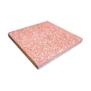 Graniglia - Lastra in graniglia 40x40 cm, colore rosso, 14 kg Gdlc Rosso