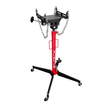 Hack - Sollevatore idraulico da Fossa max 500Kg H210 cm per Trasmissione Motore Auto con Ruote in Acciaio Rosso Boudech Rosso