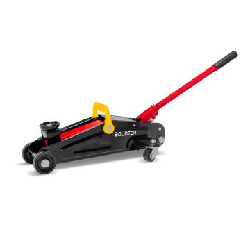 Herk 25 - Cric sollevatore martinetto idraulico per auto, capacità 2,5 t Boudech Rosso