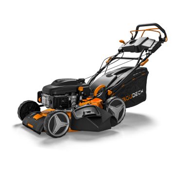 Jukut 225 - Tosaerba semovente con motore 4 tempi a benzina da 225cc, lama in acciaio da 510 mm Boudech Nero