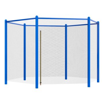 Jumpoo - Rete di sicurezza completa di tubolari in gomma piuma Ricambio per Trampolino Bambini Ø250 cm Blu Frankystar Blu