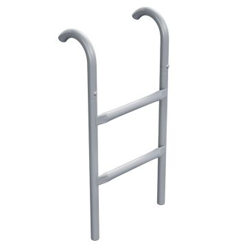 Jumpoo - Scaletta da Appoggio Multiuso 2 Gradini H65 cm per Trampolini Casa Giardino in Ferro Grigio Frankystar Grigio 5%
