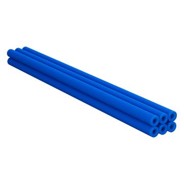 Jumpoo - Set 6 Tubi in Gomma Piuma 80 cm per Trampolini o per lavori di Bricolage Protezione Sicurezza Blu Frankystar Blu