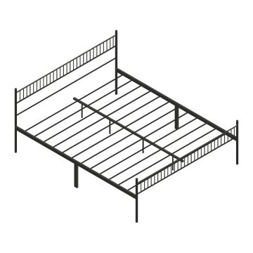 Katla - Struttura letto matrimoniale in metallo, 167x207 cm Frankystar Grigio 80%
