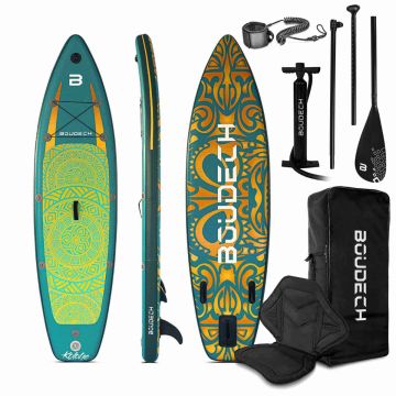 Tavola da SUP gonfiabile Flatwater da 300x75x15 cm + Sedile Boudech 