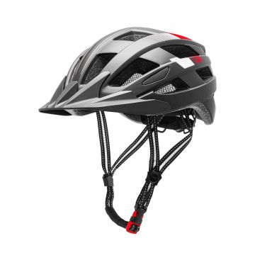 Lizard - Casco da bici unisex, regolabile, retroilluminazione a LED Boudech Nero