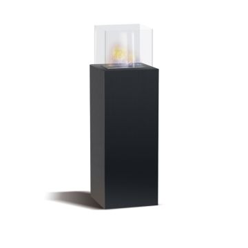 Marcantonio - Camino a bioetanolo da terra freestanding, biocamino da pavimento, dimensioni 40x40xH112 cm Frankystar 