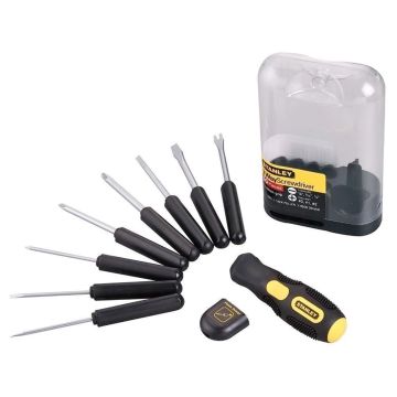 Set di Giraviti Multilama Stanley - 9 Combinazioni Stanley Nero