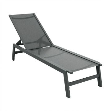 Nilo - Lettino Prendisole da Giardino Mare Piscina 192x55x30 cm in Alluminio e Textilene Frankystar 