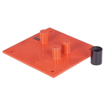 Piastra Brixo Per Piegaferri Cm. 18X18 Brixo Rosso