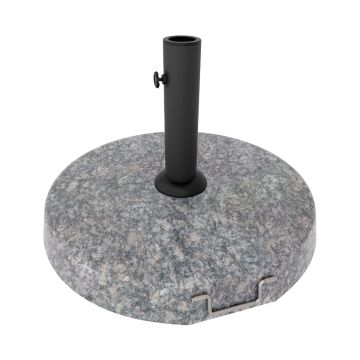 Pietra - Base per Ombrellone da Giardino Rotondo Ø45 cm 25 Kg in Pietra Grigio Frankystar Grigio 35%