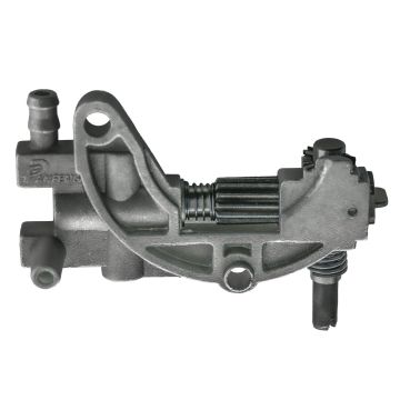 Pompa olio catena per motosega 52cc/62cc, ricambio pompa dell'olio catena compatibile con motoseghe 52cc/62cc Boudech Grigio 50%