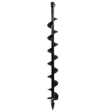 Punta Trivella ⌀100mm con lunghezza 80cm Boudech Nero