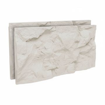 Rushmore - Set 2 pannelli decorativi 3D da parete 120x60x9 cm effetto pietra in PU Frankystar 