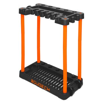 Sekop - Carrello porta attrezzi da giardino, rastrelliera porta utensili con ruote Boudech Nero
